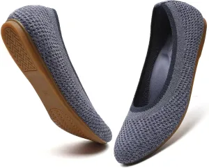 Women's Ballet Flats Classic Dressy Shoes Comfortable Foldable Walking Work Shoes with Arch Support