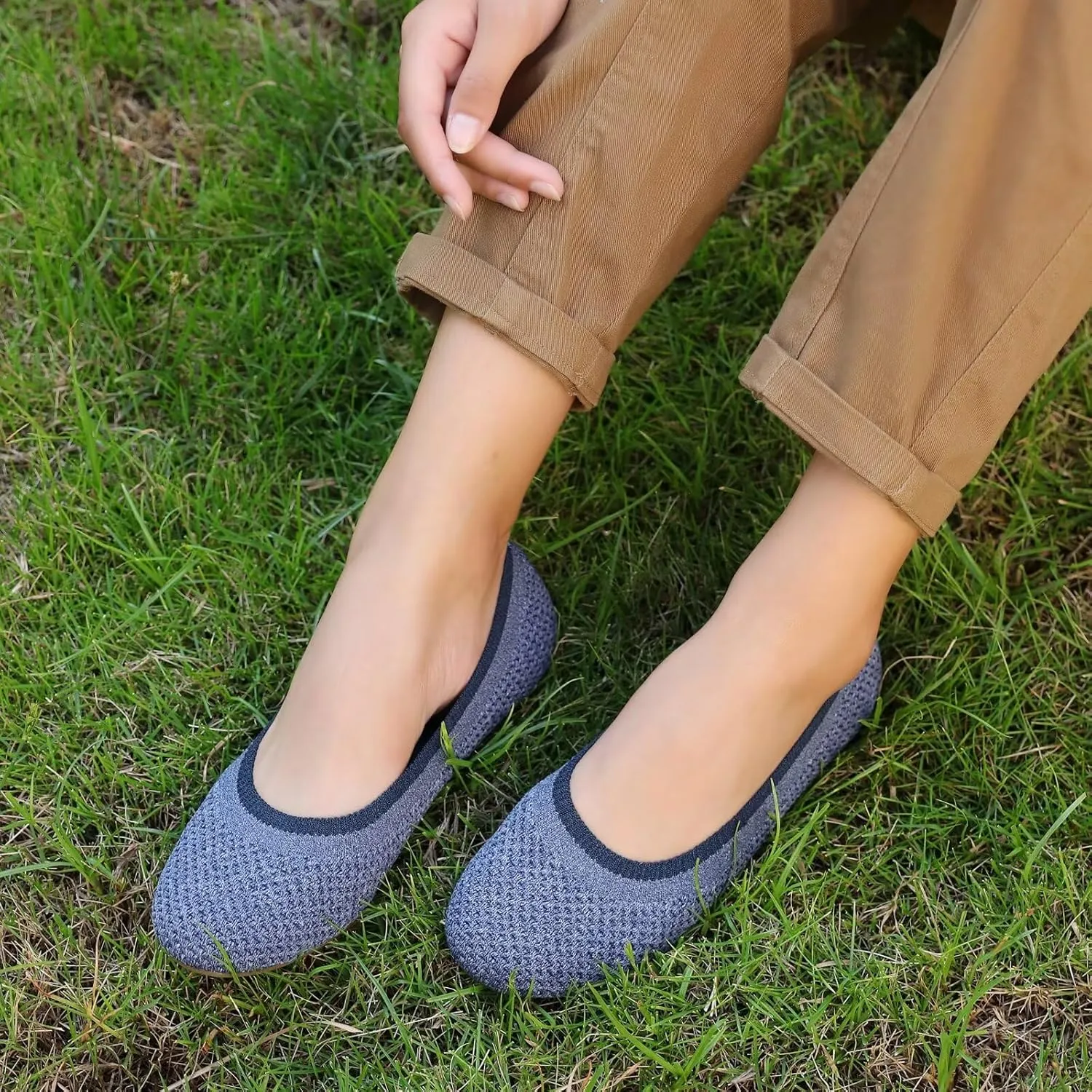 Women's Ballet Flats Classic Dressy Shoes Comfortable Foldable Walking Work Shoes with Arch Support