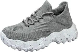Women's Comfortable Breathable Knitted Sneakers,Ortho Pro Shoes for Women,Summer Lace Up Low Top Slip On Sneakers, Lightweight Mesh Running Shoes,Women's Mesh Orthopedic Sneakers