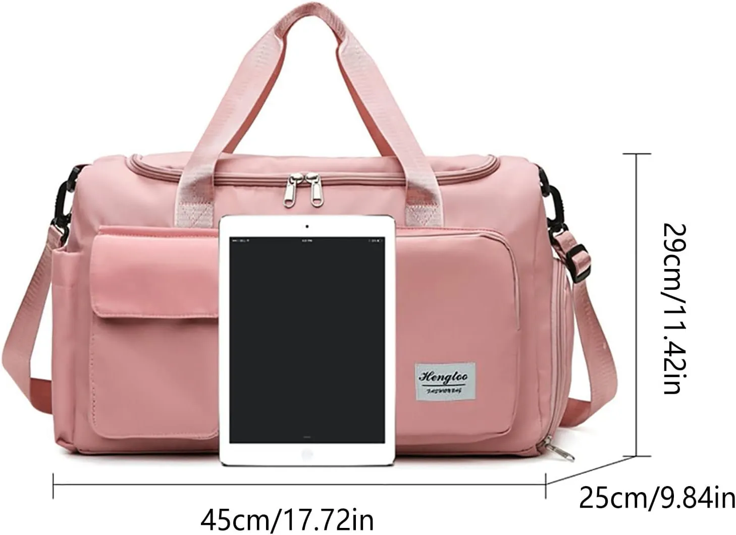 Womens Gym Bag with Shoes Compartment,28L Duffel Bags for Traveling,Overnight Bag for Sports Yoga Travel Workout