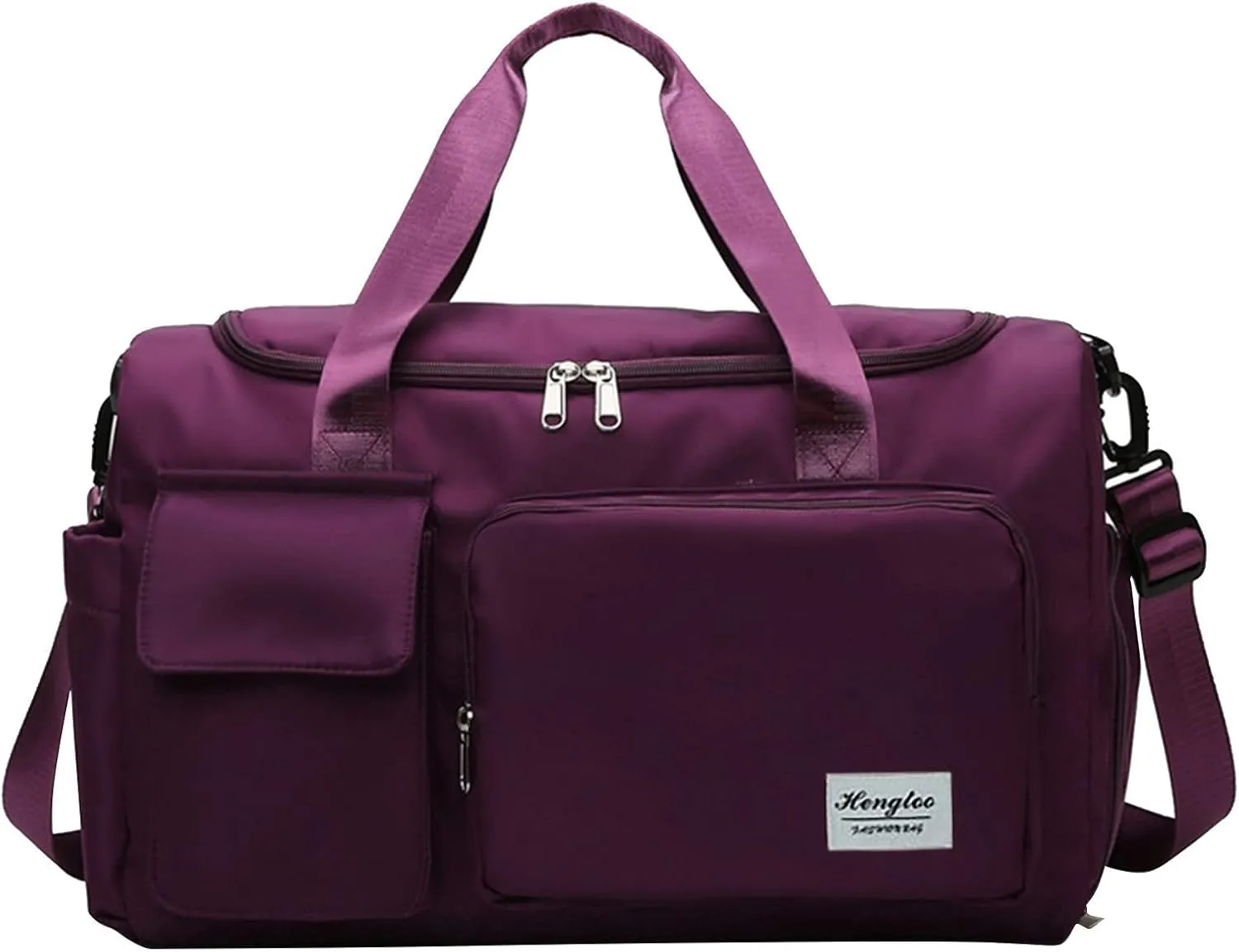 Womens Gym Bag with Shoes Compartment,28L Duffel Bags for Traveling,Overnight Bag for Sports Yoga Travel Workout
