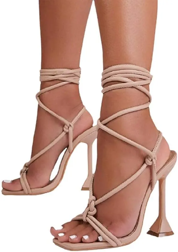 Women's lace up Stiletto High Heel Sandals