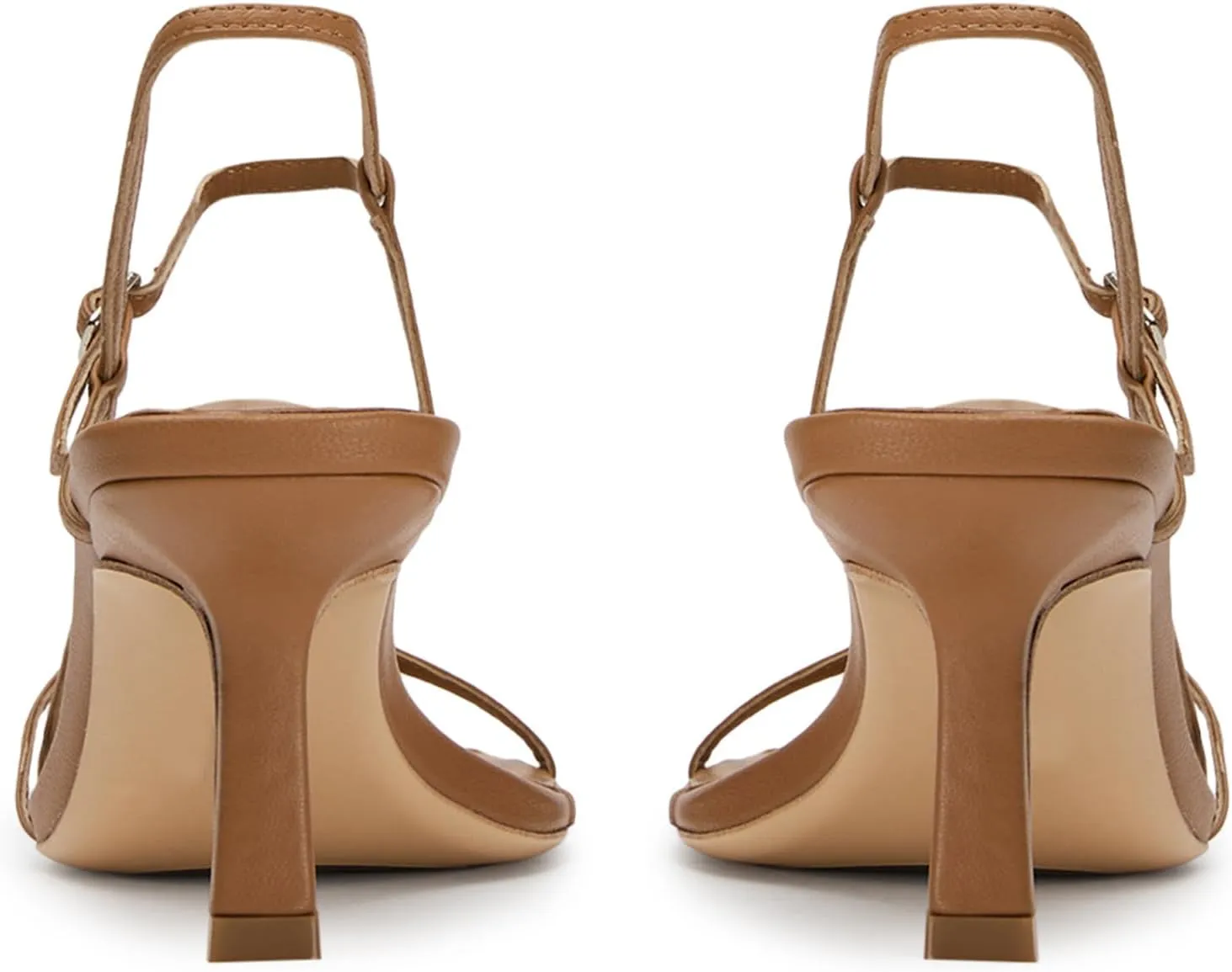 Women’s Sandals Kitten Heels Open Round Toe Thin Ankle Strap Adjustable Buckle Slingback Stiletto Heels Dressy Wedding Shoes