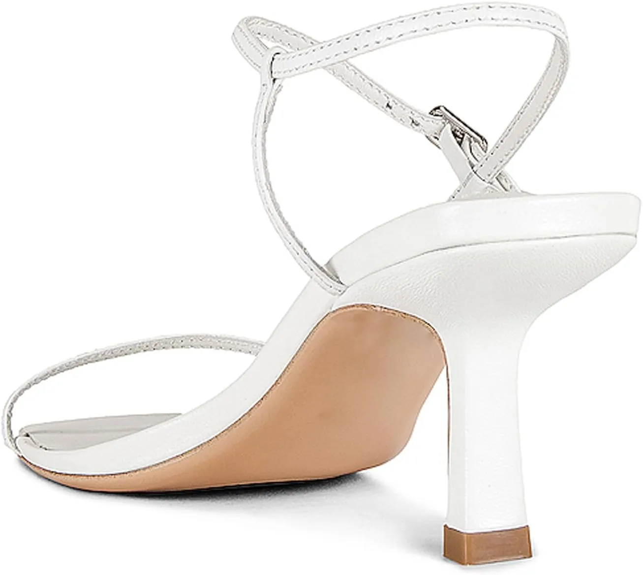 Women’s Sandals Kitten Heels Open Round Toe Thin Ankle Strap Adjustable Buckle Slingback Stiletto Heels Dressy Wedding Shoes