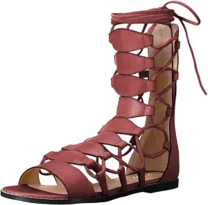 YDN Sexy Ankle High Gladiator Sandals for Women Lace up Open toe Flats Zips Shoes size 4-15 M US