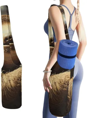 Yoga Mat Bag Carriers Cute And Personalized Yoga Bag for Women Funny Sloth Printed Yoga Bags And Carriers Fits All Your Stuff